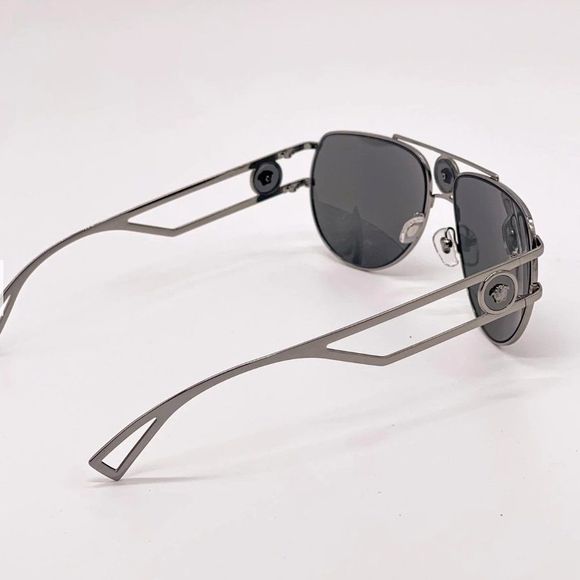 New! Versace Gray Unisex 60mm Sunglasses - Picture 6 of 6